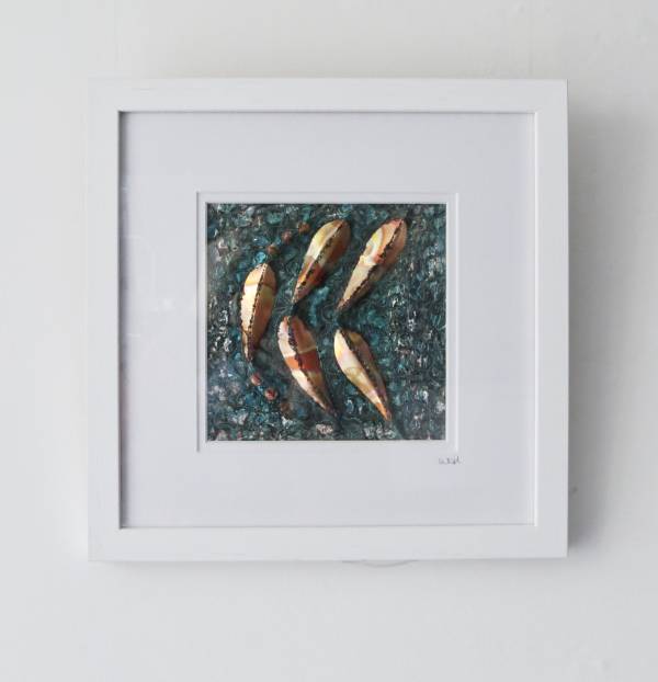 - Mixed Media on textile, Painting by Wendy Horner, measuring 15 x 15 cm (H x W) framed at 30 x 30 cm £145